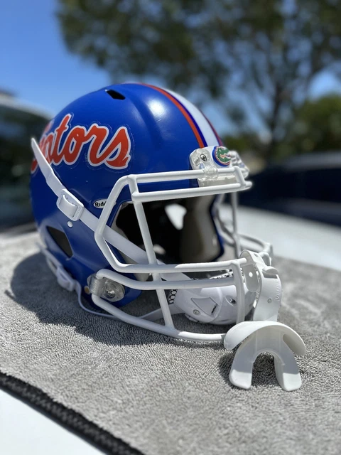 Florida Gators Blue Helmet Custom Riddell Speed Full Size Football Helmet 