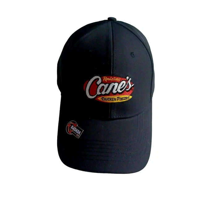RAISING CANE'S HAT Chicken Fingers Cap Employee Logo Black One Love
