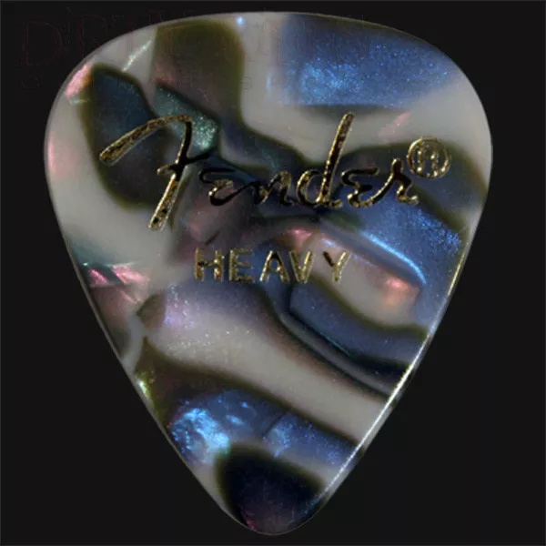 Fender Abalone Heavy Guitar Picks / Plectrums - Choice Of Quantities