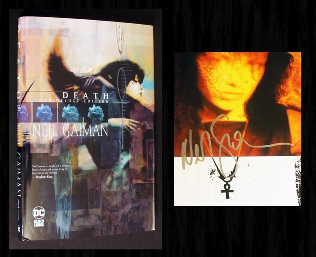 Neil Gaiman SIGNED IN PERSON Graphic Novel DEATH DELUXE EDITION, Brand New