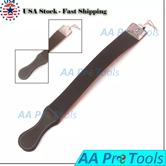 New Professional Barber Leather Strop Straight Razor Sharpening Shaving Strap