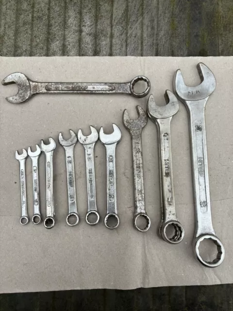 Vintage HiTop Spanners Metric Joblot