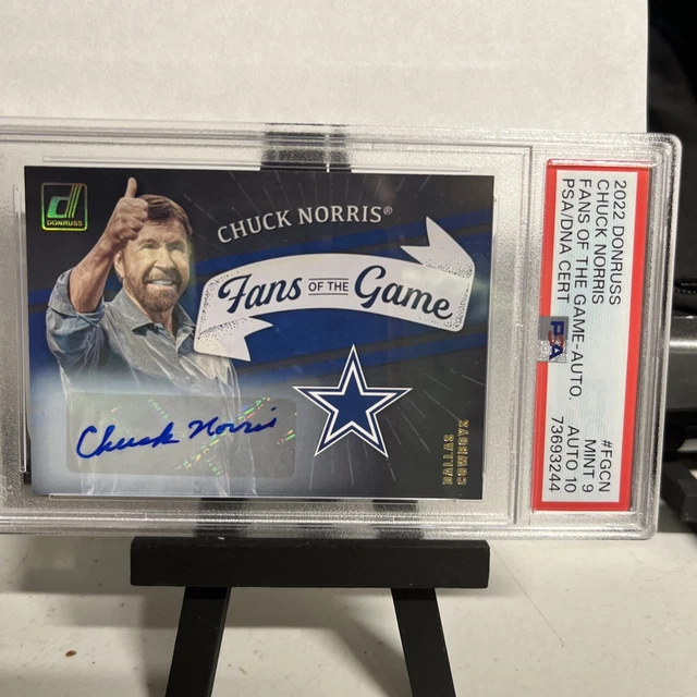 2022 Donruss Chuck Norris Fans Of The Game- Auto MINT 9 AUTO 10🔥🔥