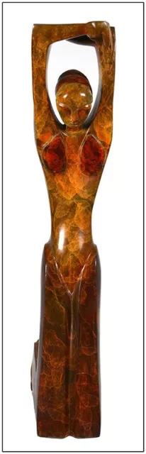 Donald Riggs Original Bronze Sculpture Tranquility Female Figurative Signed Art