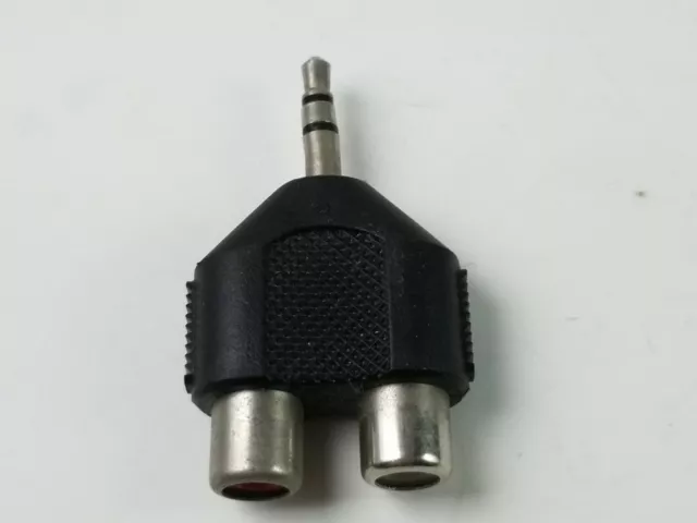 Adaptador conector hembra de audio estéreo macho a 2 RCA