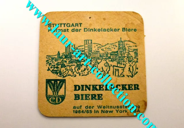 Dinkelacker Stuttgart - Ancien Sous Bock Dessous Verre Biere Alcool Beer Coaster