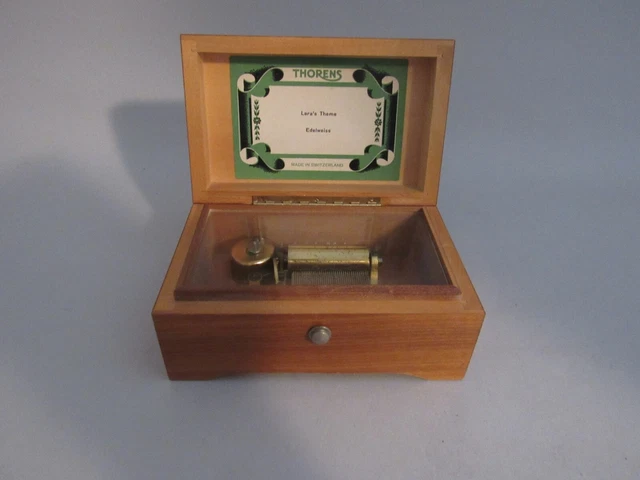 Vintage Thorens 2 Song Music Box Lara's Theme & Edelweiss