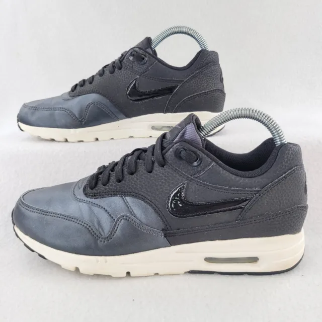 Nike Air Max 1 Ultra SE Womens Size 7.5 Black Leather Running Shoe 861711-002 3
