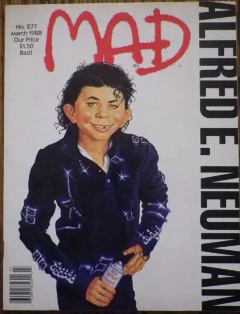 MAD Magazine #277 - March 1988 - Michael Jackson Cover - EC Comics- HIGH QUALITY