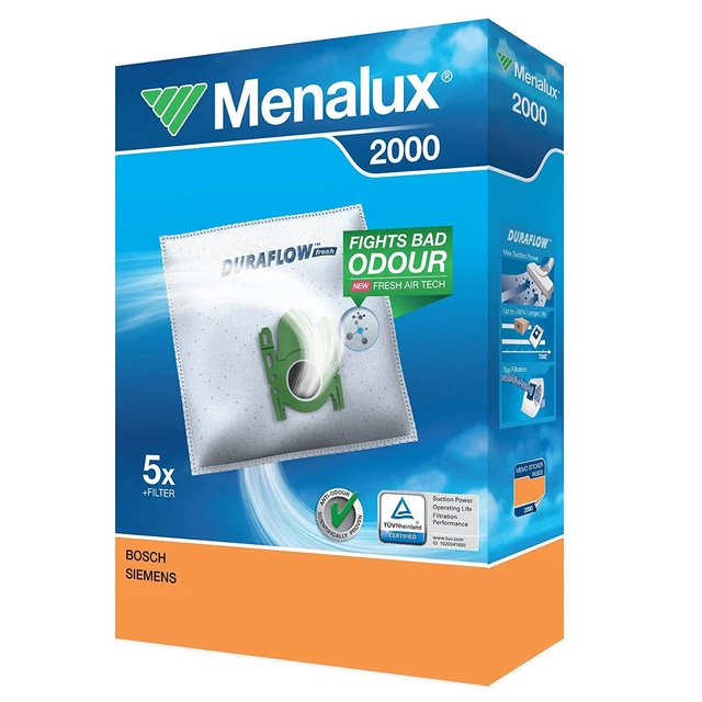 Menalux 900196146 2000 Sacchetti Per Traini Siemens Alpha2-Optima50-Dino-Family