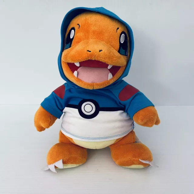 Build-A-Bear Pokemon Charmander Stuffed Plush Retired 2016 With Hoodie -BAB 38cm