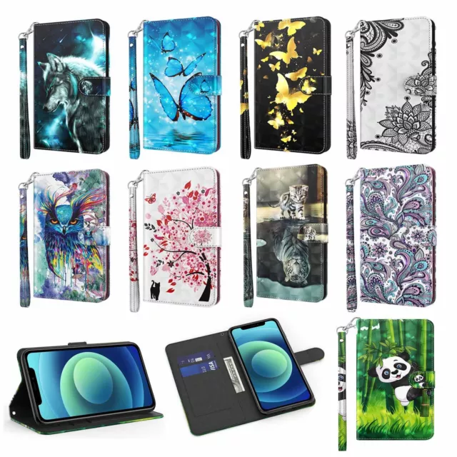 Patterned Case Wallet Flip Cover Shockproof For Sony Xperia 1 5 10 II III IV