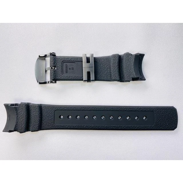 Bracelet De Montre Seiko Prospex 20 Mm Noir En Silicone - Neuf Avec étiquettes