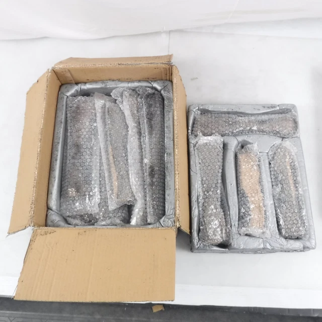 Juego de 10 piezas de troncos de cerámica Barton apilables de 10"" a 15"" con resistencia al calor del gas