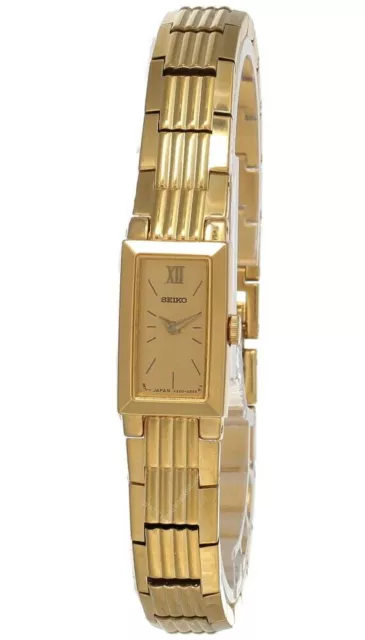 SEIKO Gold Dial Gold-tone SS Women's Watch SUW002 -Store Display