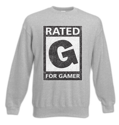 Rated For Gamer Sweatshirt Pullover Fun Geek Nerd Gaming Games Coder Hacker