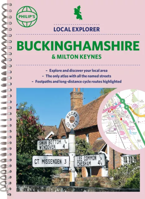 Philip's Local Explorer Street Atlas Buckinghamshire and Milton Keynes: Spiral E