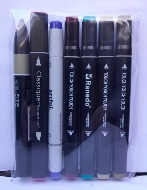 Concept Dual Tip Art Markers Set of 12 - Basic Colors