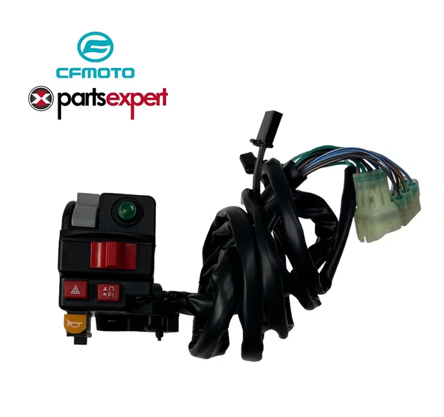 Interruttore Sinistro Moto Per Manubrio 7/8 Pollici - Controllo Luci, Clacson E Frece, Nero