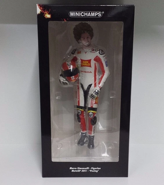 M.Simoncelli Figurine ’Hanging Off' Marco Simoncelli `Hanging Off` Figure (MotoGP 2011) by