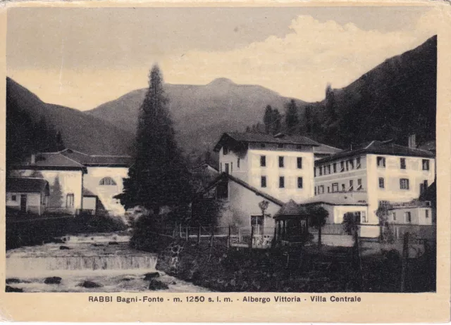 C17051-Trento, Rabbi Bagni - Forte, Albergo Vittoria Villa Centrale, Ed. Minetti