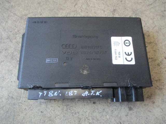 Audi Tt 8n Roadster Steuergerät Zentralverriegelung Ausbauen ZV STEUERGERÄT TÜRVERRIEGELUNG Audi TT 8N 8N8962267C EUR 699,99