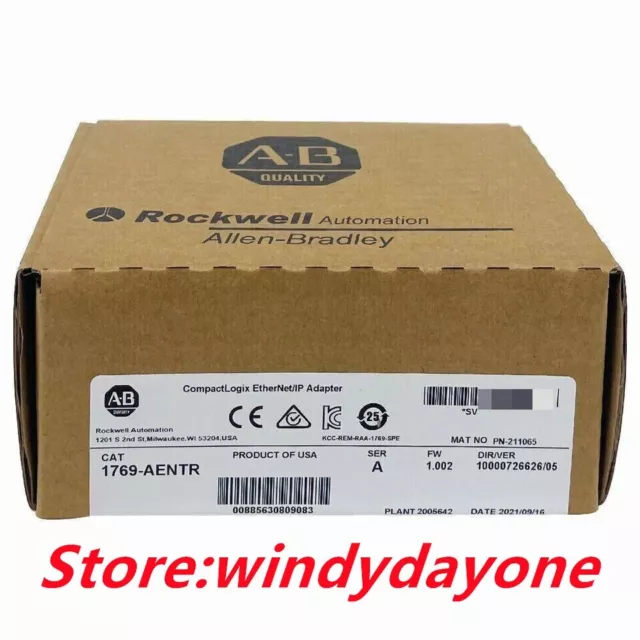 New Allen-Bradley AB 1769-AENTR Ser A Compactlogix Ethernet Adapter 1769-AENTR