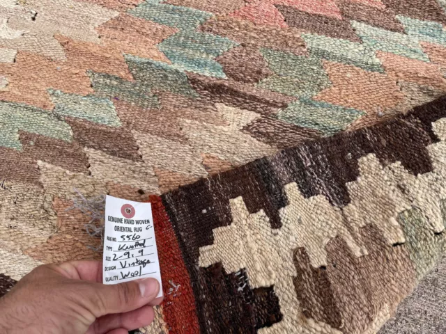 2x9 WOOL RUG VINTAGE RUNNER KILIM HANDMADE flatweave oriental geometric long 3x9 2x9 WOOL RUG VINTAGE RUNNER KILIM HANDMADE flatweave oriental geometric long 3x9