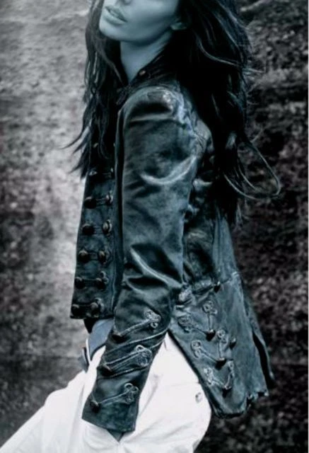 All saints karst hotsell military leather jacket