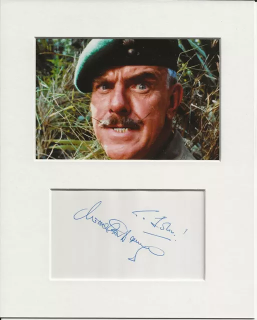 Windsor Davies it ain't half hot mum genuine authentic autograph signature AFTAL