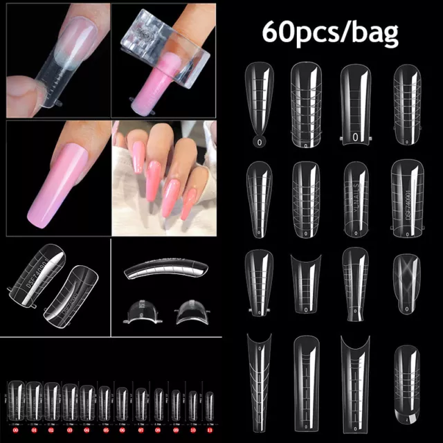 Nail Extension Mold Acrylic French Sculpted Tips Rapid Light Therapy Extending