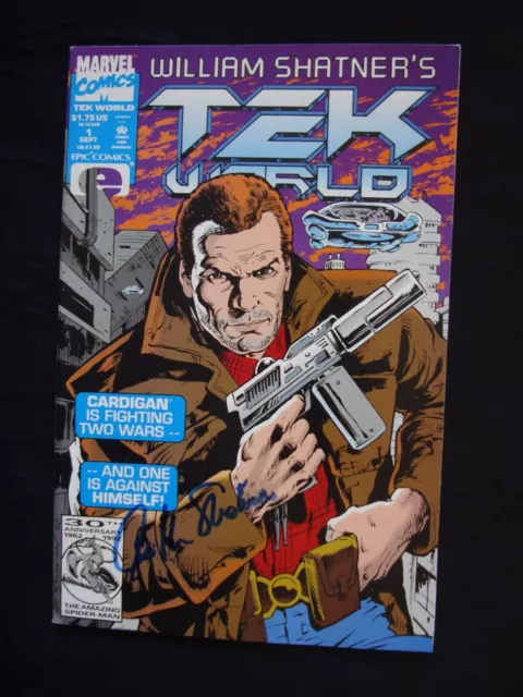 Tekworld #1 (Sep 1992, Marvel) Autographed by William Shatner