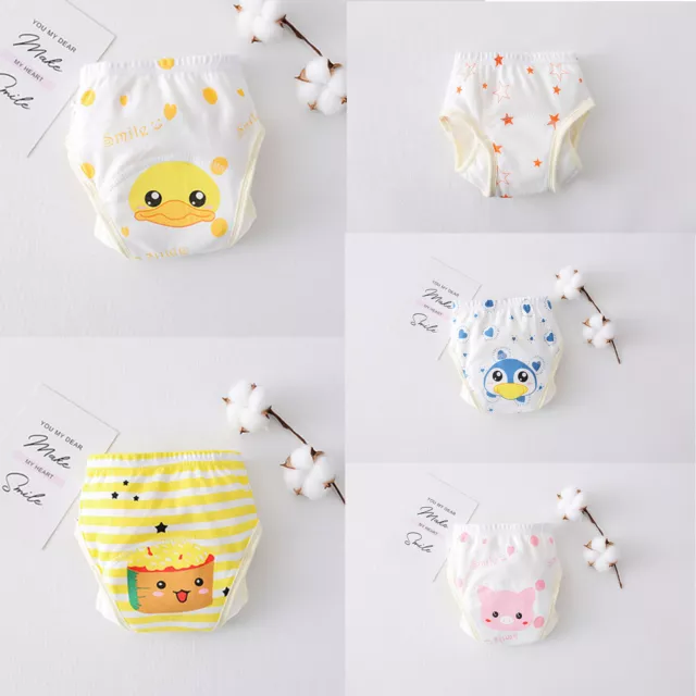 Cartoon Cute Baby Gauze Waterproof And Leak-proof Diaper Baby Learning Pants
