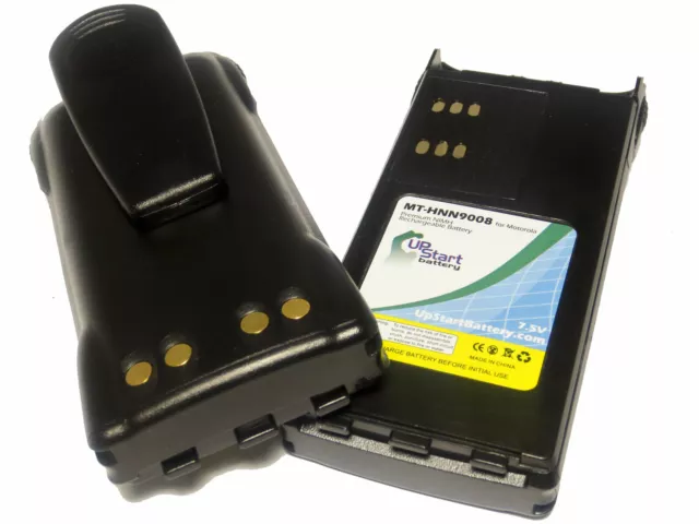 2x Two-Way Radio Battery for Motorola HNN9009A GP360 GP640 MTX8250 MTX9250 GP540