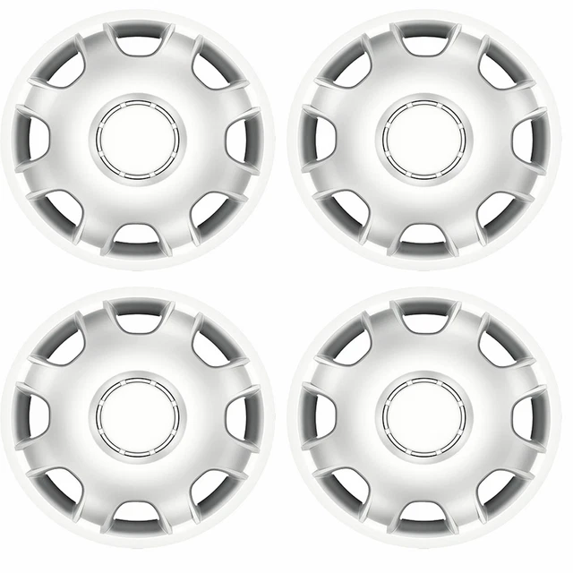 4x Silver 15" Inch Deep Dish Van Wheel Trims Hub Caps For Citroen Relay