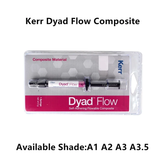 KERR DYAD FLOW Dental Flowable Composite Resin Syringe Light Cure A1 A2