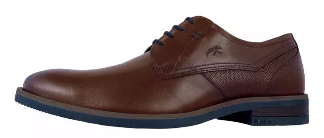 Fluchos Theo Zapatos De Vestir Hombre Con Cordones Marrón Piel Comodo  F1626