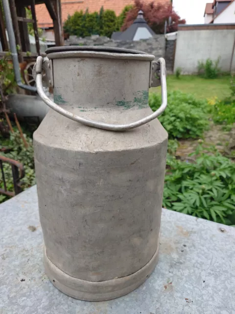 Milchkanne 20 Liter Aluminium Kanne mit Henkel Eimer Schirmständer