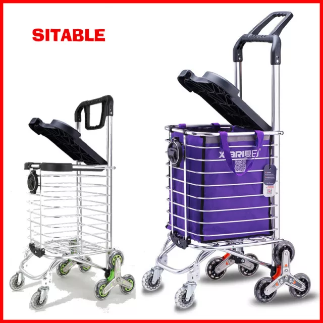 Portable Foldable Shopping Cart Trolley Basket Luggage Grocery HCA2103