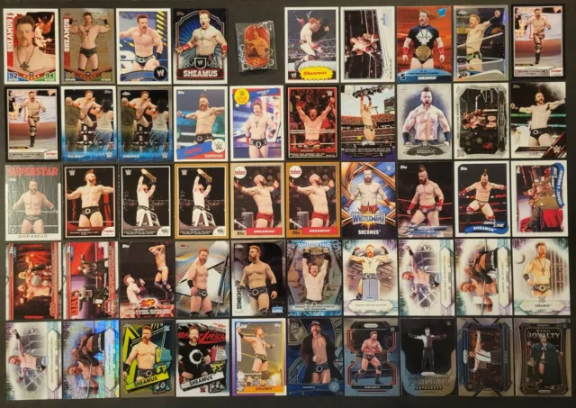 Lot of 50 Different SHEAMUS Wrestling Cards WWE 2010-2023 WRE1219