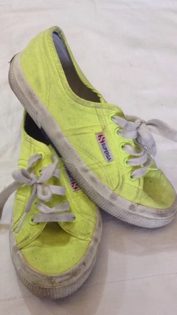 SUPERGA SCARPE da ginnastica n 35 colore giallo con