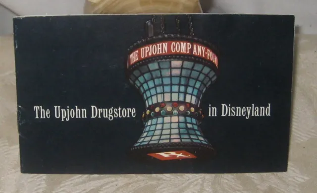 Vintage Disneyland Information Booklett The Upjohn Drugstore In Disneyland