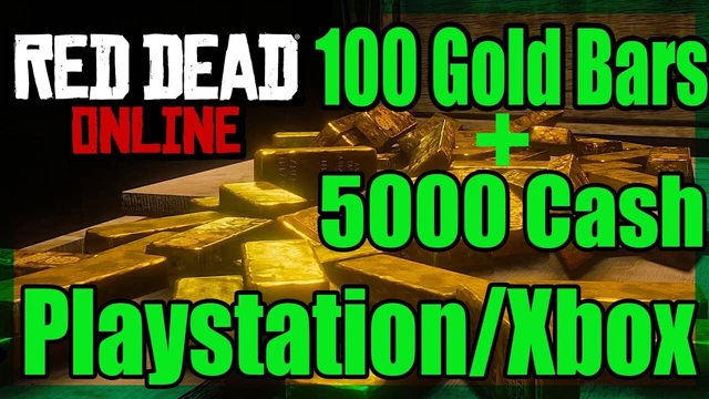 Buy RDR 2 Account, 1000 GOLD BARS, 100000$ CASH