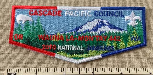 OA WAUNA LA-MON'TAY Lodge 442 Flap PATCH 2010 National Jamboree Boy Scout