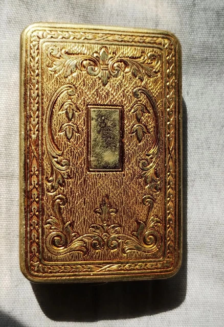 Pendentif-boîtier (poudrier/miroir De Sac) En Argent 925 Art Nouveau - Collier Mi-long - Occasion Vintage