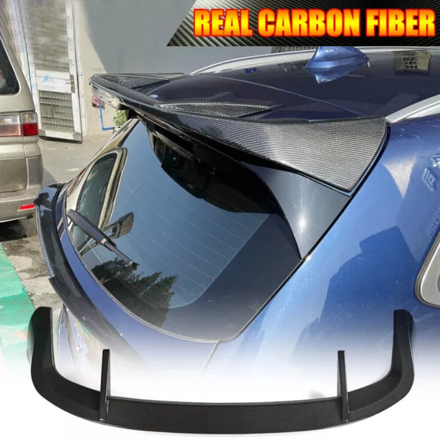 For BMW F97 X3 G01 G08 M-Sport 2019-23 REAL CARBON Rear Roof Spoiler Window Wing