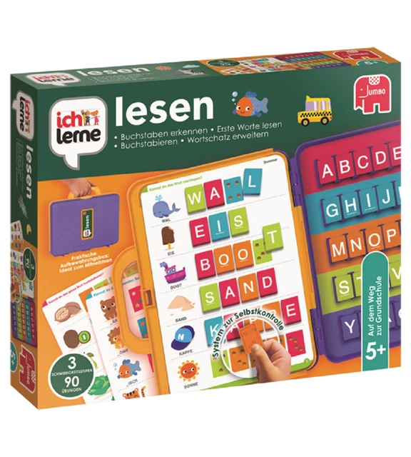 JUMBO 19565 Ich lerne lesen, Lernspiel (B-Ware)