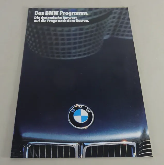 Prospetto/Brochure BMW Programma Di 1986 Stand 02/1986