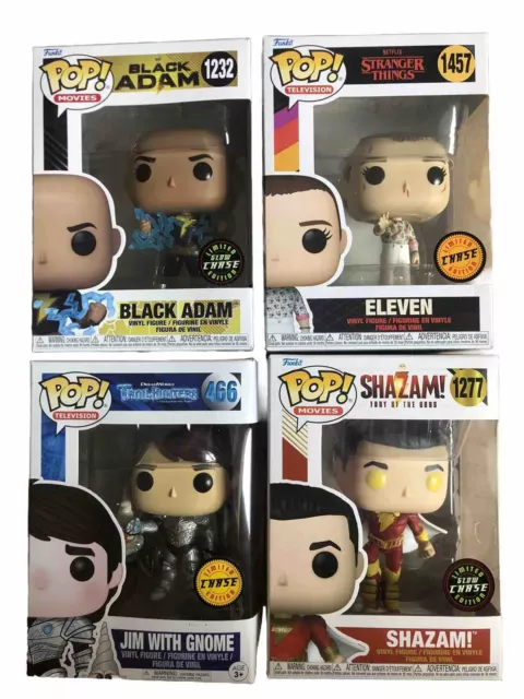 Funko Pop! Konvolut 1457 Eleven 1277 Shazam 1232 Black Adam 465 Jim w. G. Chase