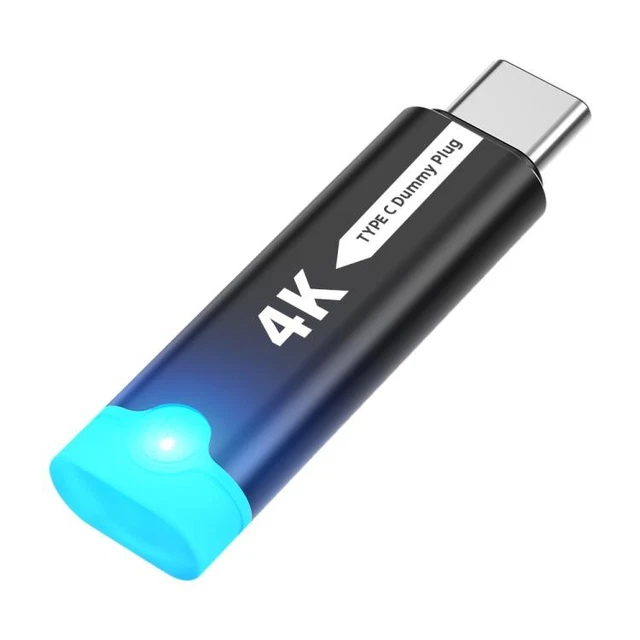 USB-C GRAPHICS CARD Spoofer Virtual Monitor 4K 120Hz with Indicator ...